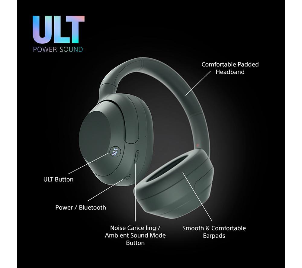 SONY ULT Wear Wireless Bluetooth Noise-Cancelling Headphones - Forest Gray - image 9