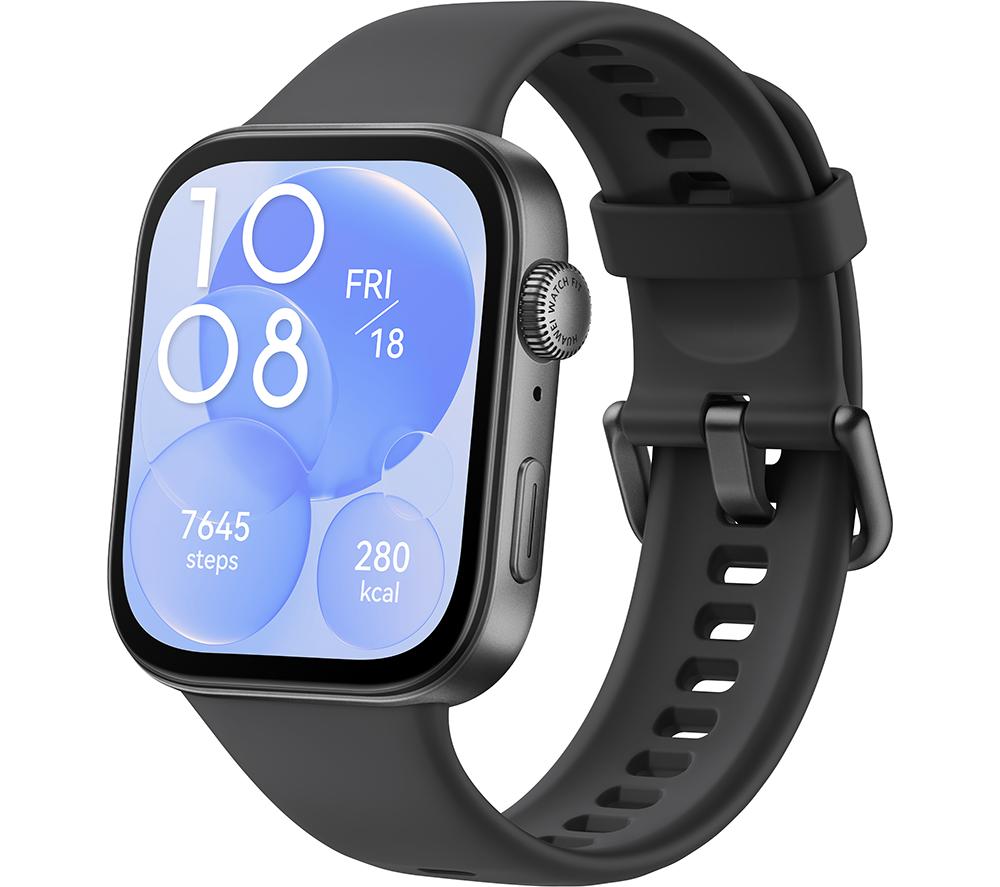 Buy HUAWEI Watch Fit 3 Black Fluoroelastomer Strap Currys