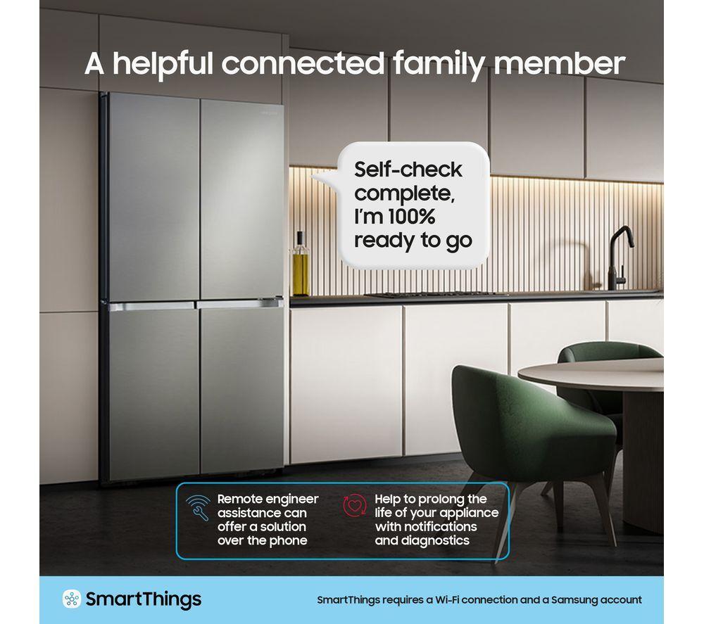 SAMSUNG Family Hub with AI Vision RF65DG9H0ESREU Smart Fridge Freezer - Silver image number 8 of 12