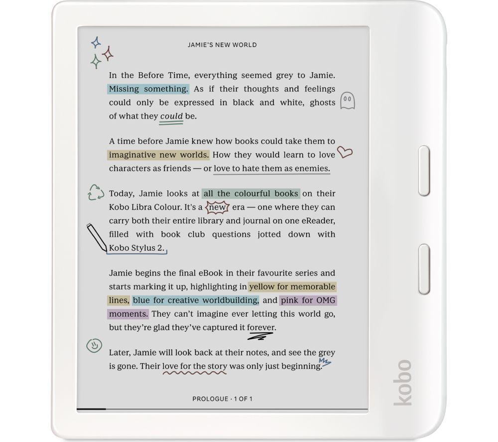 KOBO Libra Colour 7inch eReader - 32 GB, White