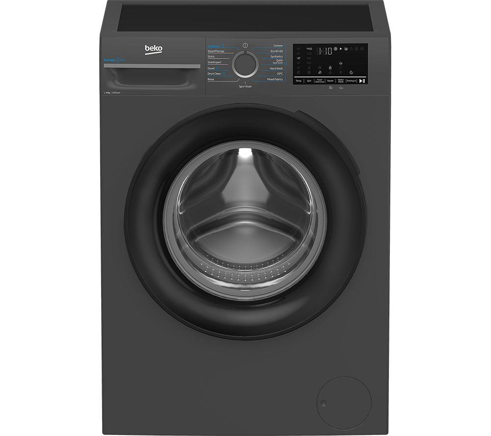 BEKO BM3WT4941IA 9 kg 1400 Spin Washing Machine - Black, Black