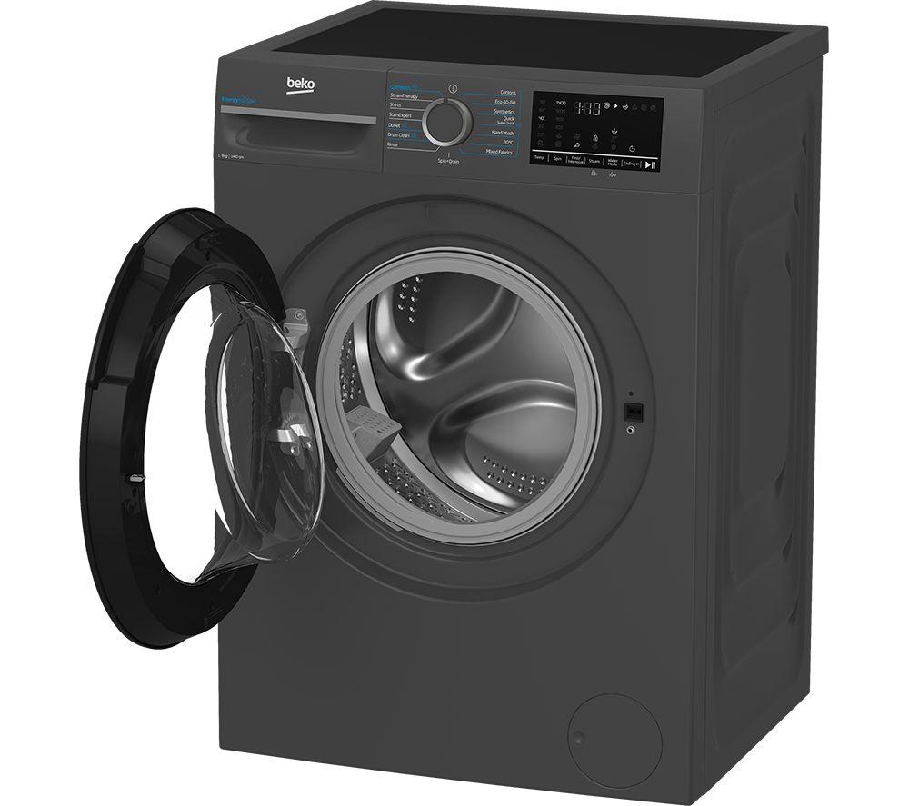 BEKO Pro EnergySpin IronFast BM3WT4941IA 9 kg 1400 Spin Washing Machine - Anthracite image number 3 of 17