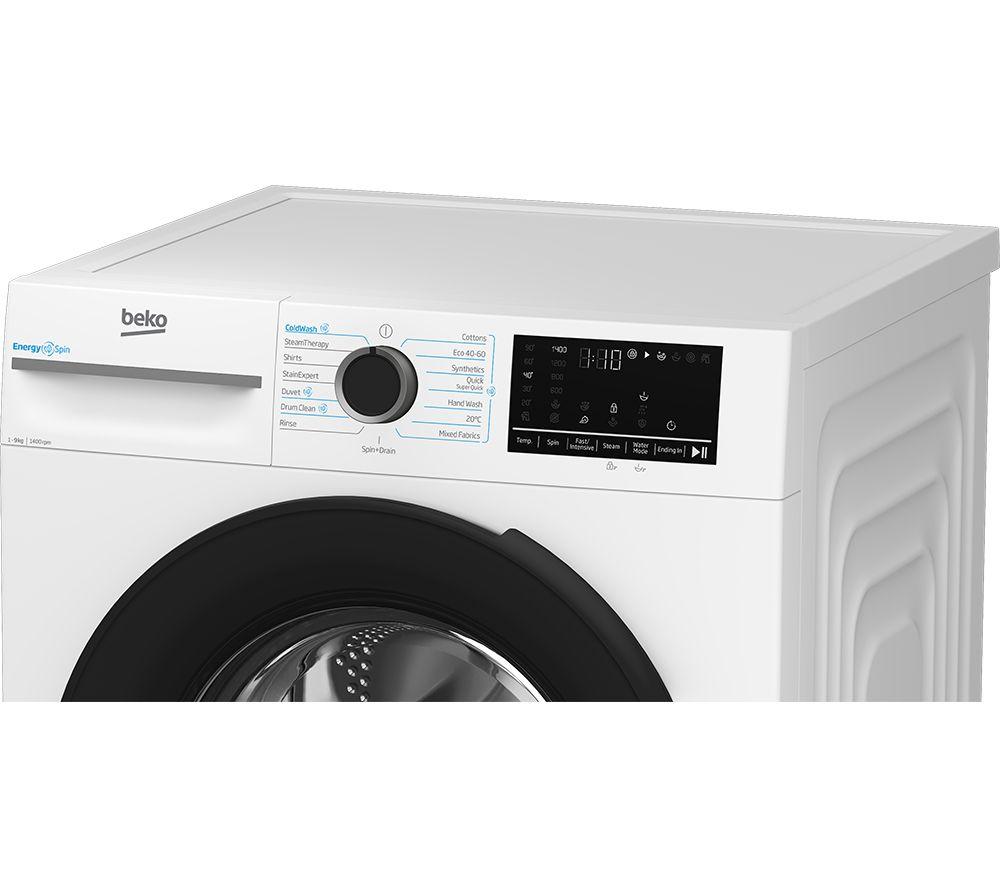 BEKO Pro EnergySpin IronFast BM3WT4941IW 9 kg 1400 Spin Washing Machine - White image number 2 of 17