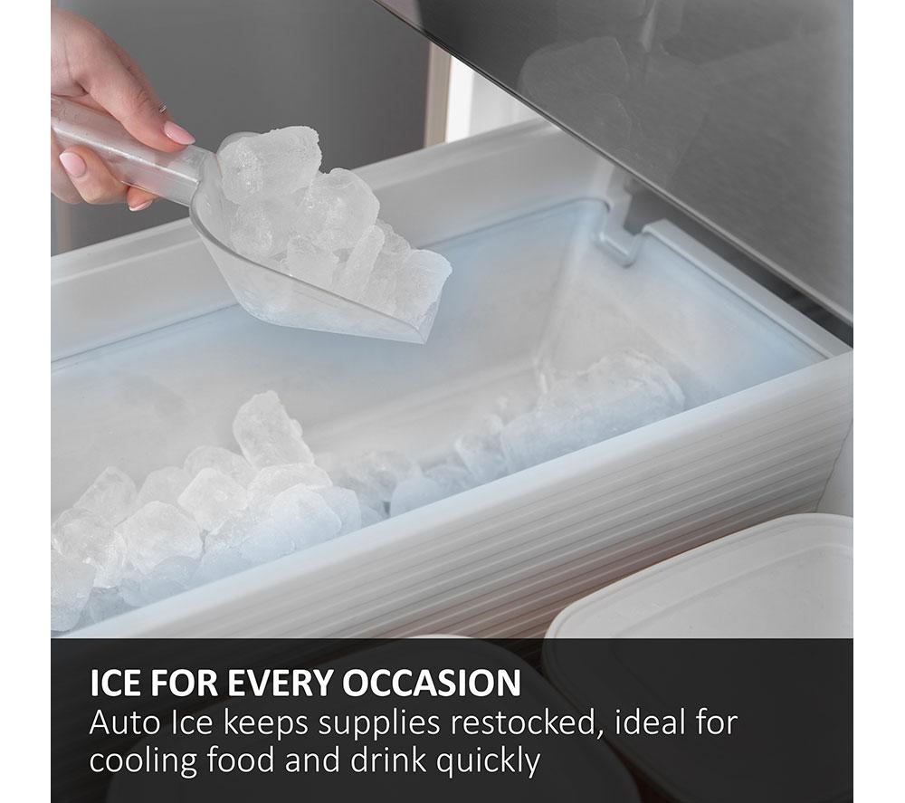 HAIER Series 7 Total No Frost HFR79F19DFGB Fridge Freezer - Obsidian Black Glass image number 6 of 17