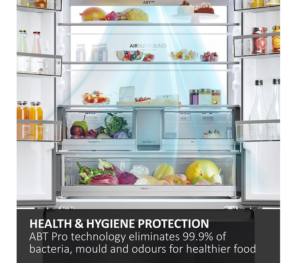 HAIER Series 7 HFR79F19EFGK Fridge Freezer - Sapphire Glass image number 7 of 17
