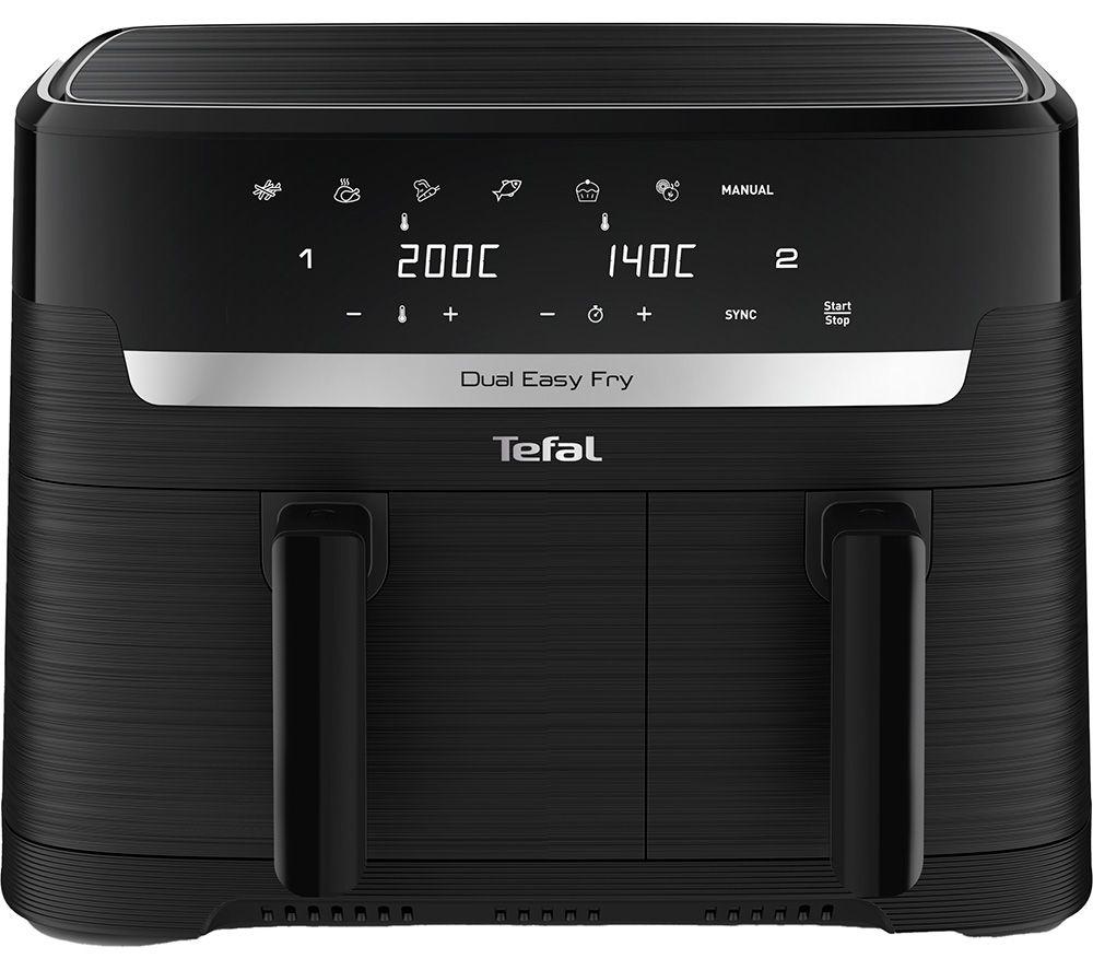 TEFAL Easy Fry Dual Drawer EY901N40 Air Fryer - Black