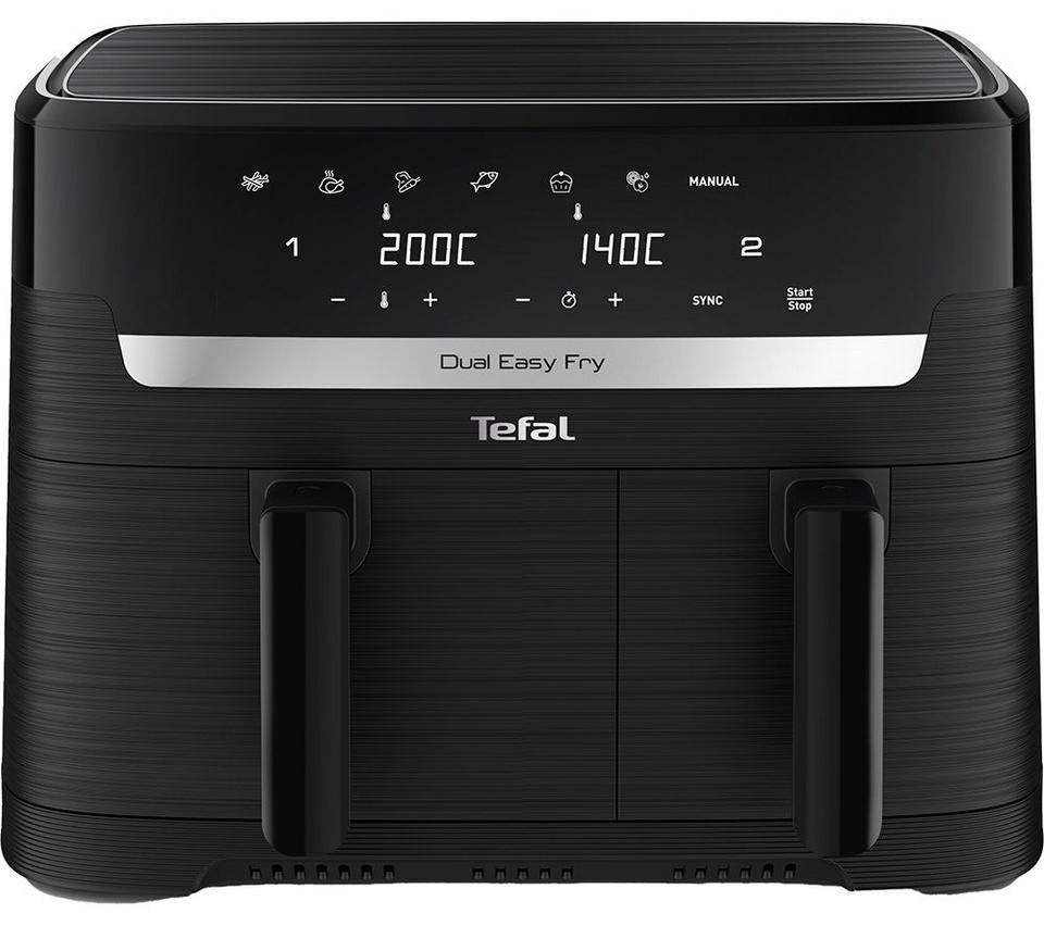 TEFAL Easy Fry EY901N40 8.3L Dual Air Fryer - Black