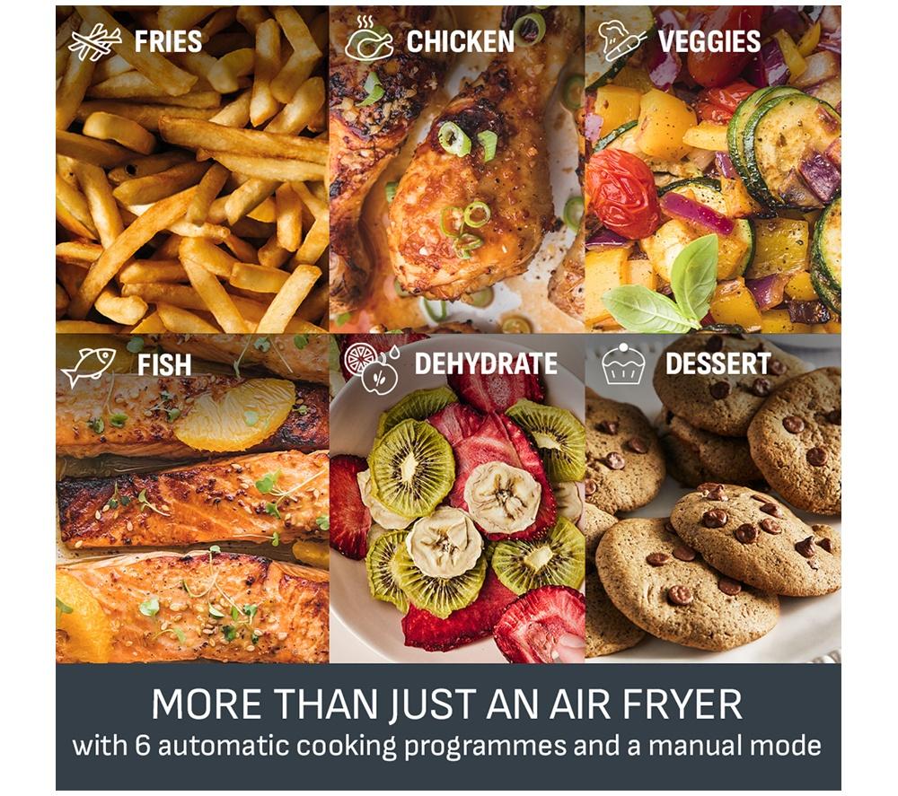 TEFAL Easy Fry EY901N40 8.3L Dual Air Fryer - Black image number 7 of 9