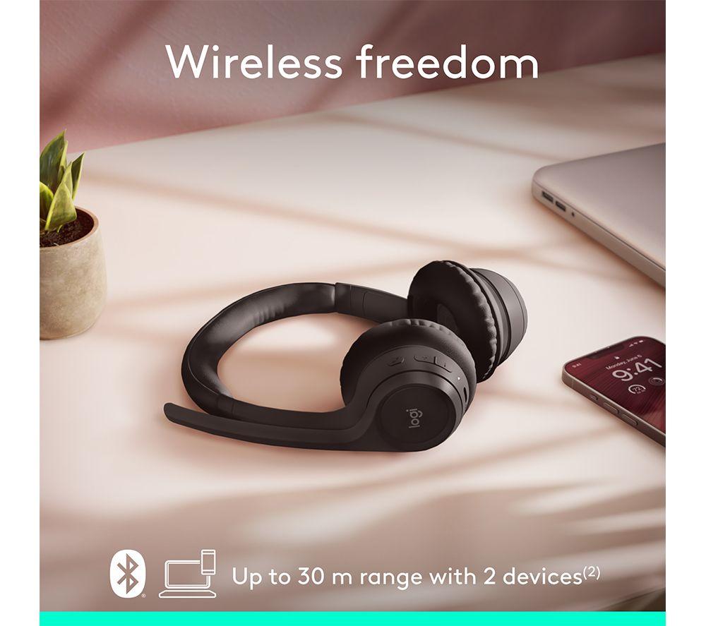 LOGITECH Zone 300 Wireless Headset - Graphite image number 4 of 10