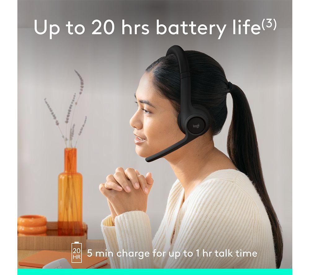 LOGITECH Zone 300 Wireless Headset - Graphite image number 5 of 10