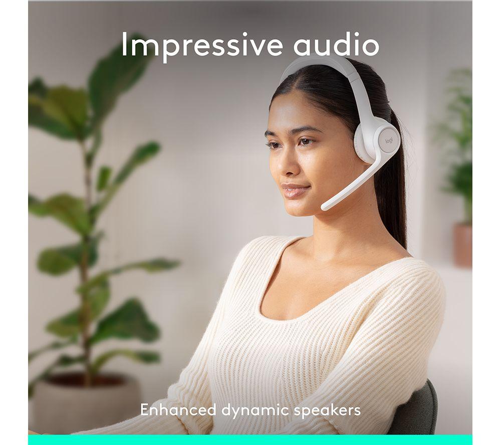 LOGITECH Zone 300 Wireless Headset - Off White image number 3 of 11