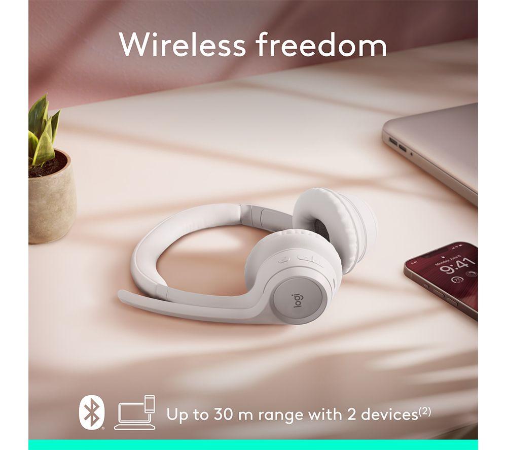LOGITECH Zone 300 Wireless Headset - Off White image number 4 of 11