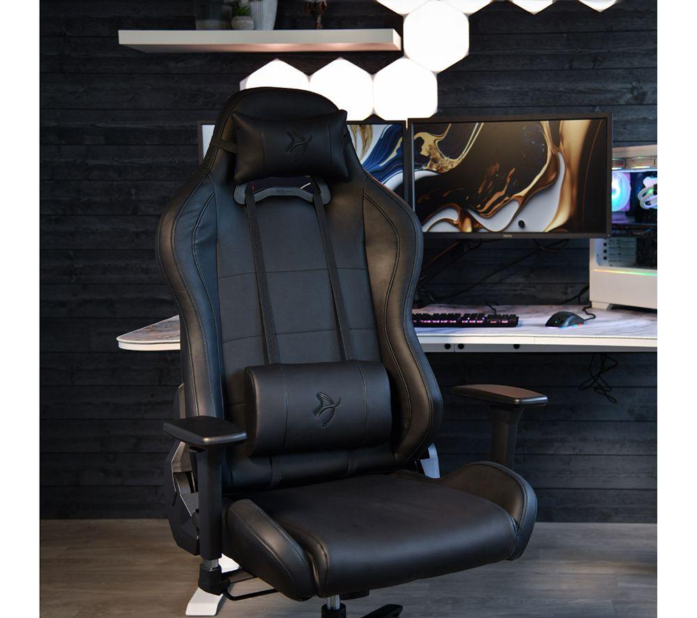 Buy AROZZI Torretta Faux Leather Gaming Chair Pure Black CurrysIE
