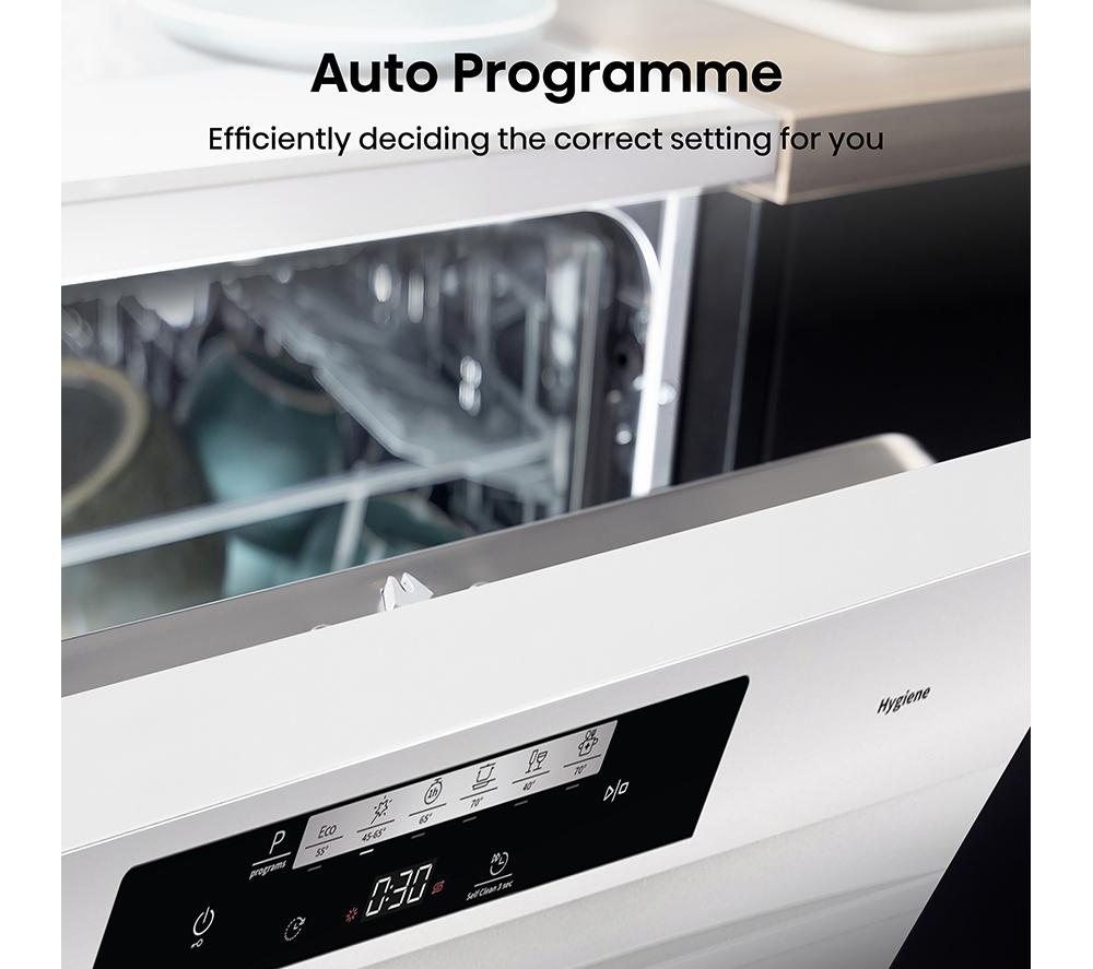HISENSE HS642D90WUK Full-size Dishwasher - White image number 10 of 14