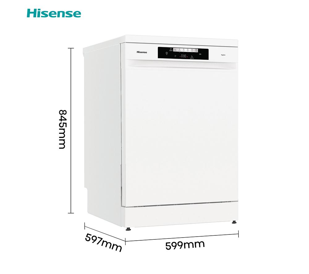 HISENSE HS642D90WUK Full-size Dishwasher - White image number 13 of 14
