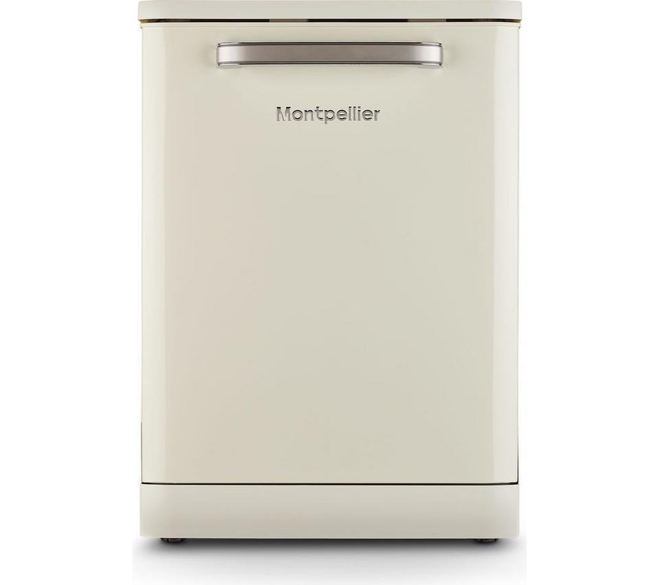 MONTPELLIER Retro MAB1353DC Full-size Dishwasher - Cream
