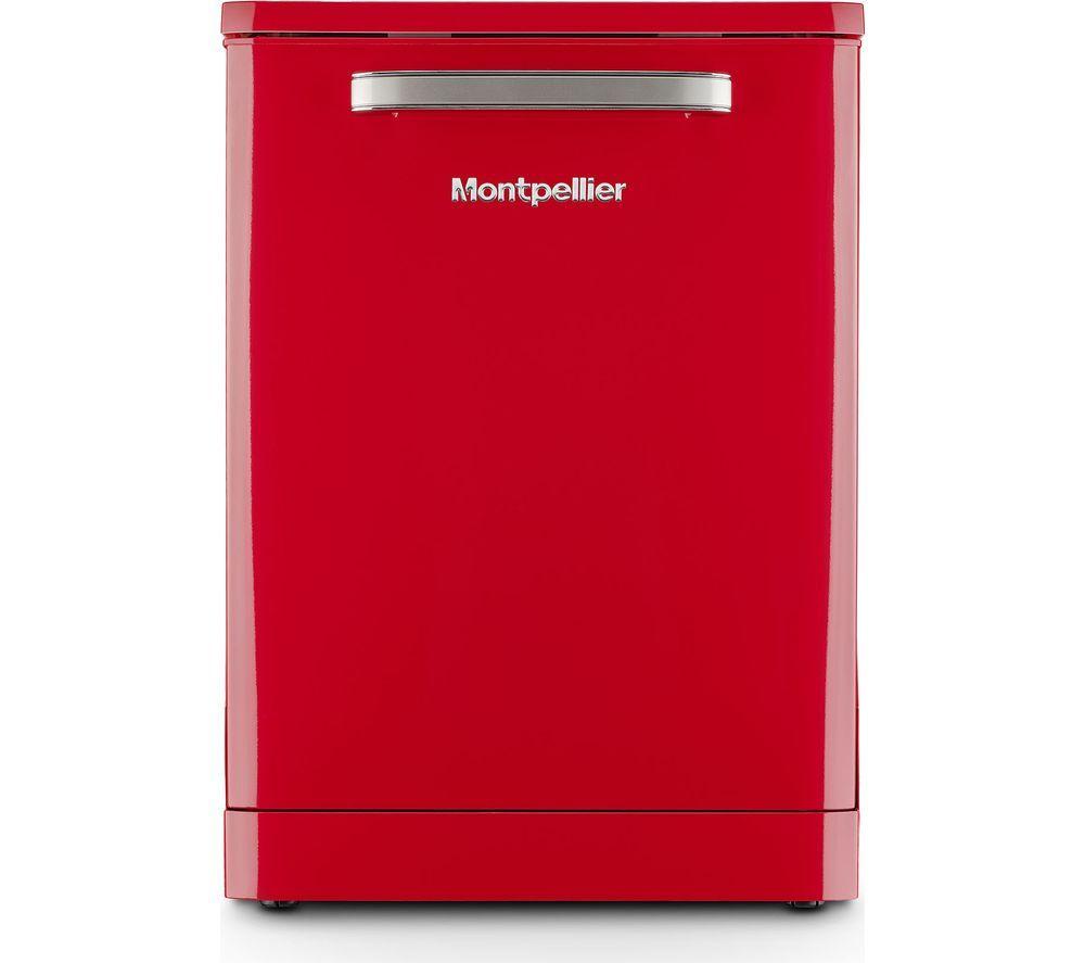 Montpellier Mab1353dr 60Cm Red Wide Retro Dishwasher - Image 3