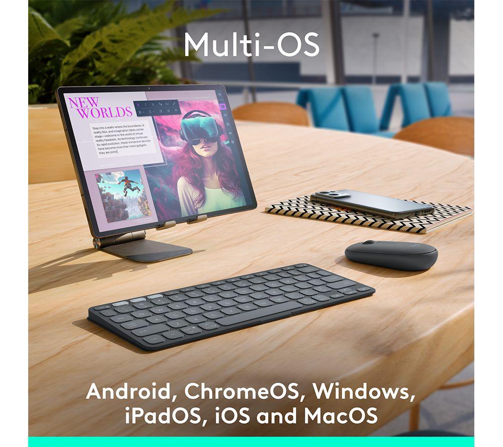LOGITECH Keys-To-Go 2 Universal Portable Wireless Keyboard - Graphite image number 5 of 9