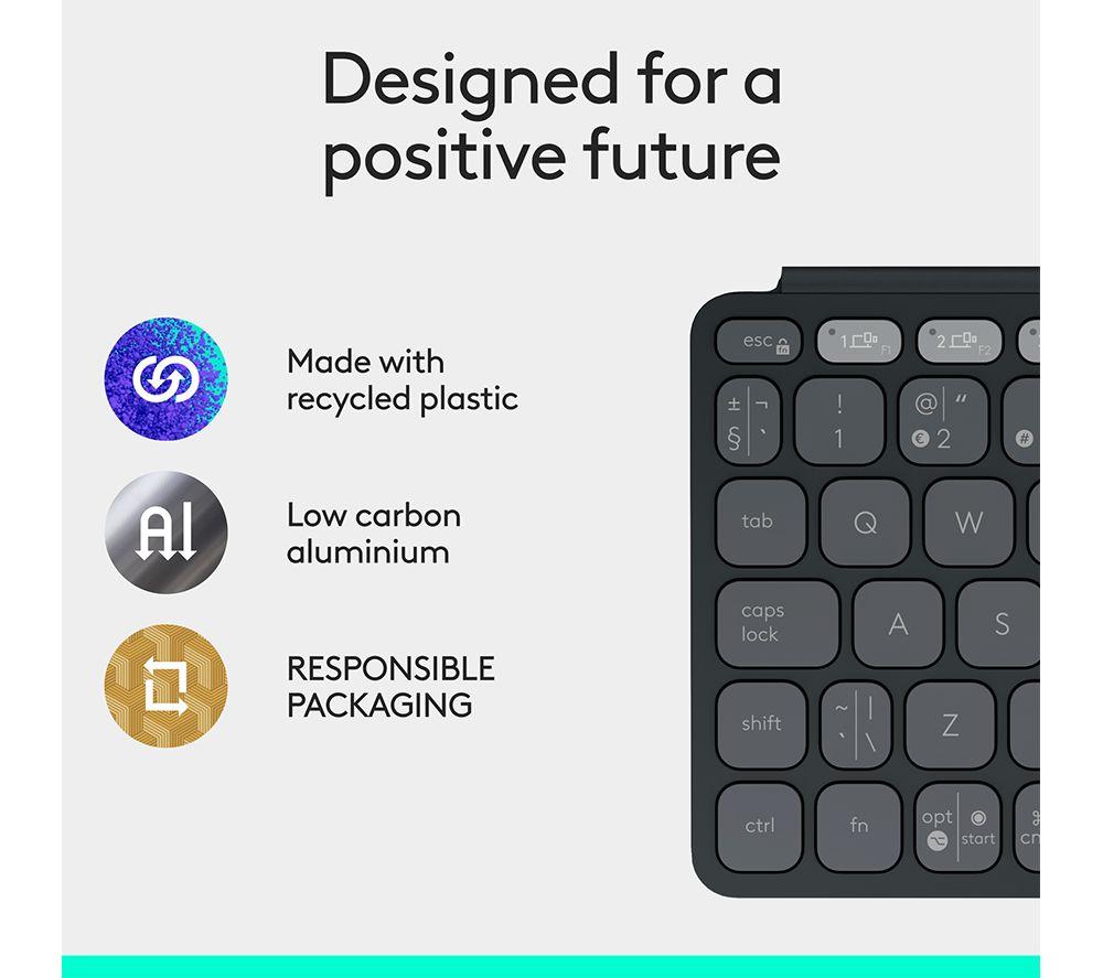 LOGITECH Keys-To-Go 2 Universal Portable Wireless Keyboard - Graphite image number 7 of 9