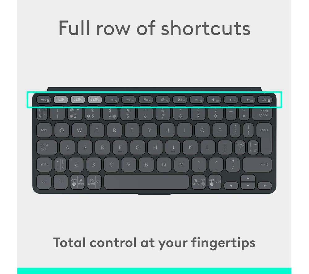 LOGITECH Keys-To-Go 2 Universal Portable Wireless Keyboard - Graphite image number 9 of 9