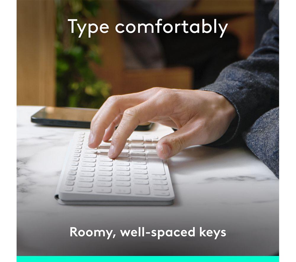 LOGITECH Keys-To-Go 2 Universal Portable Wireless Keyboard - Pale Grey image number 4 of 10