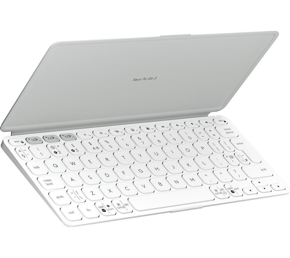 LOGITECH Keys-To-Go 2 Universal Portable Wireless Keyboard - Pale Grey image number 10 of 10
