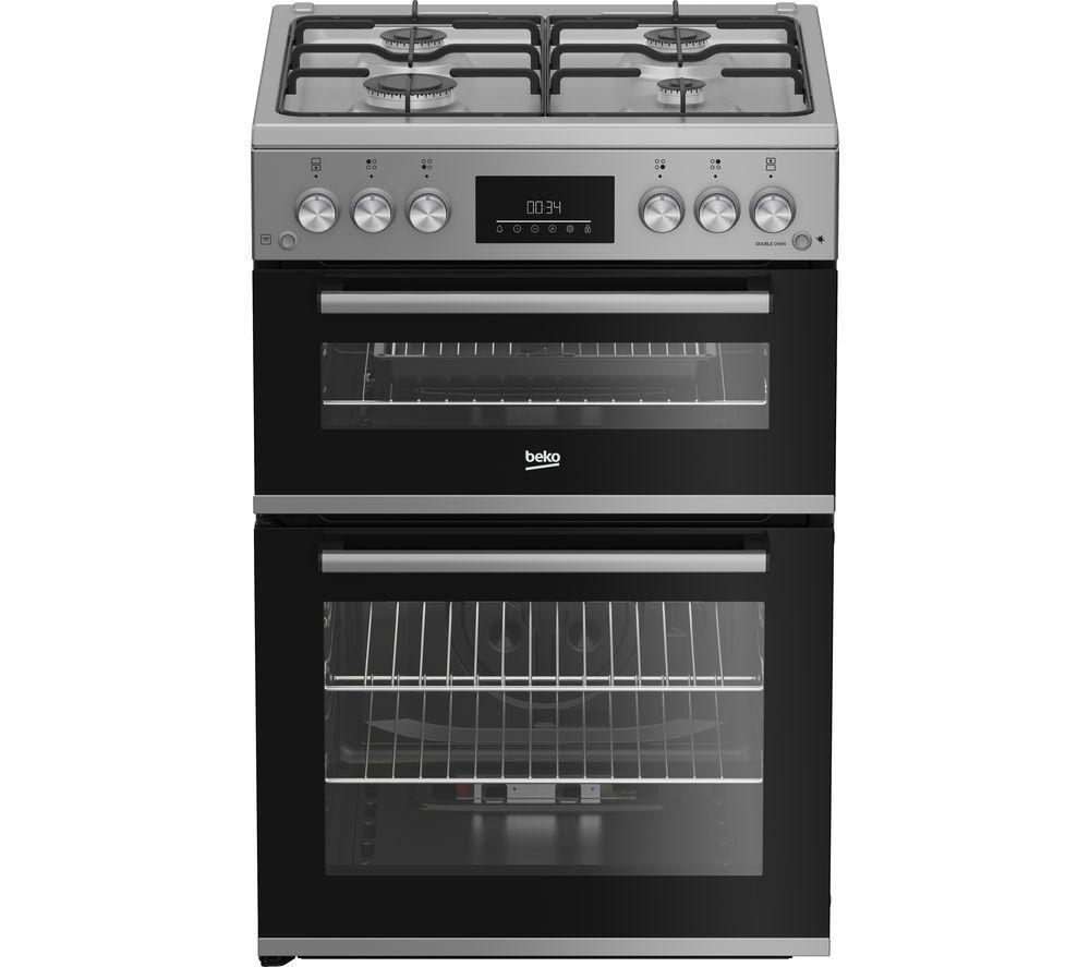 BEKO Pro FDG6231CS 60 cm Gas Cooker – Silver, Silver/Grey