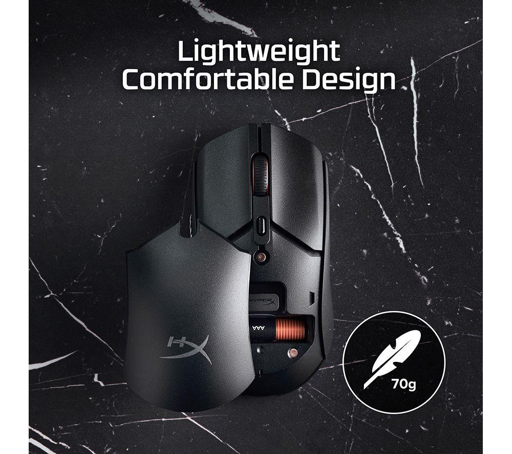 HYPERX Pulsefire Haste 2 Core RGB Wireless Optical Gaming Mouse - Black image number 6 of 20