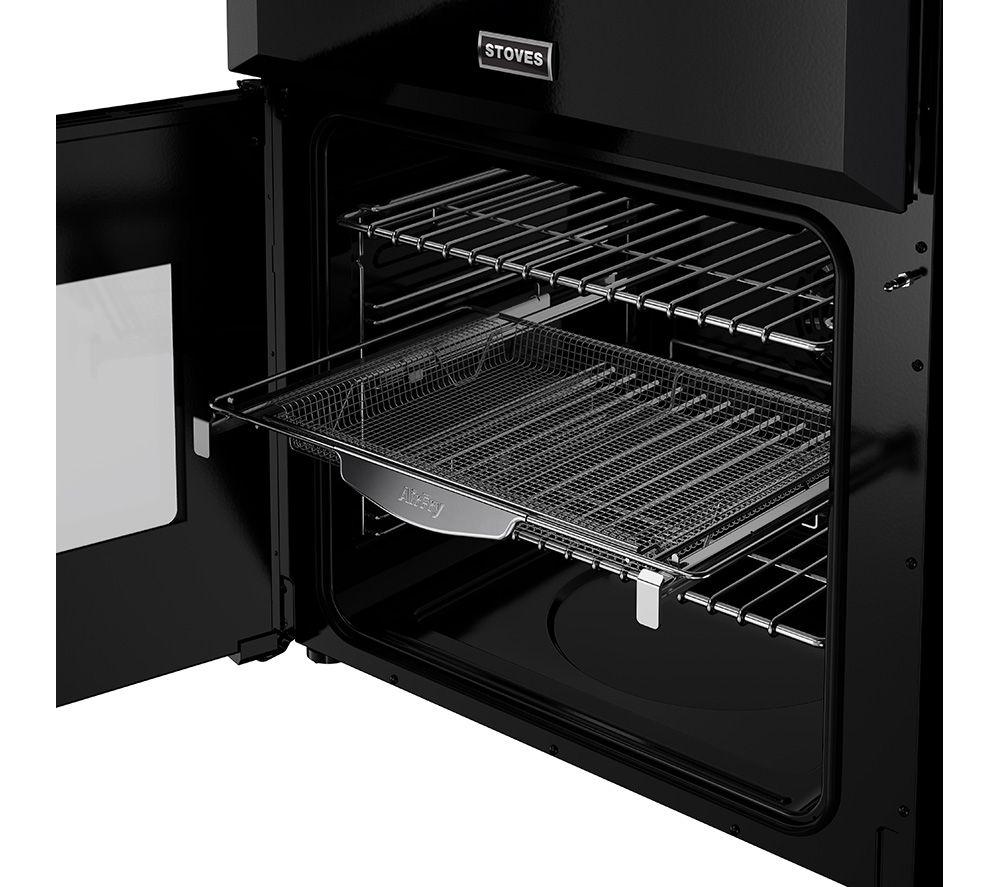 STOVES Richmond Deluxe 60DF Dual Fuel Cooker - Black & Chrome image number 2 of 20