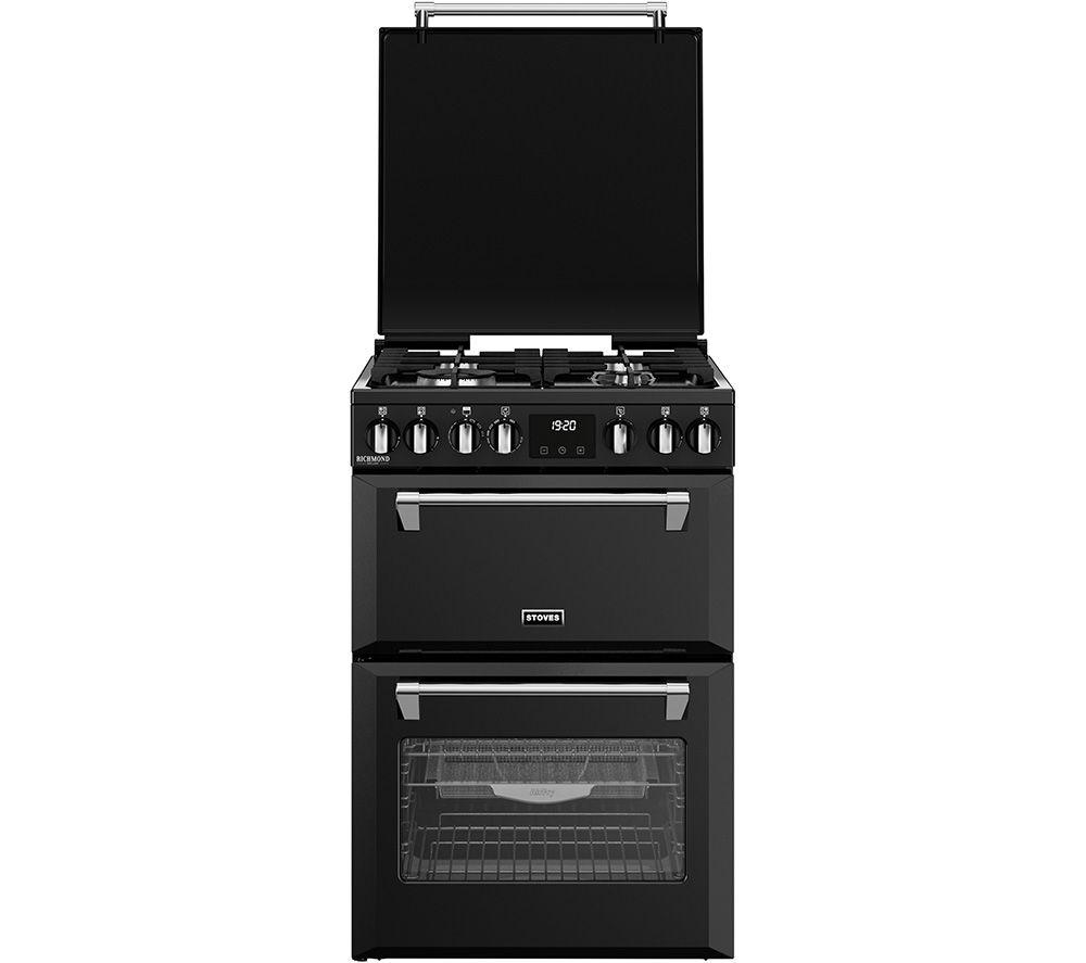 STOVES Richmond Deluxe 60DF Dual Fuel Cooker - Black & Chrome image number 6 of 20