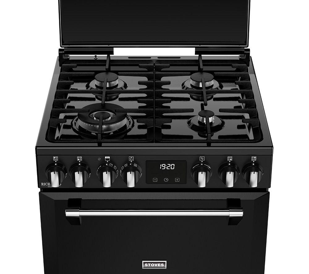 STOVES Richmond Deluxe 60DF Dual Fuel Cooker - Black & Chrome image number 10 of 20