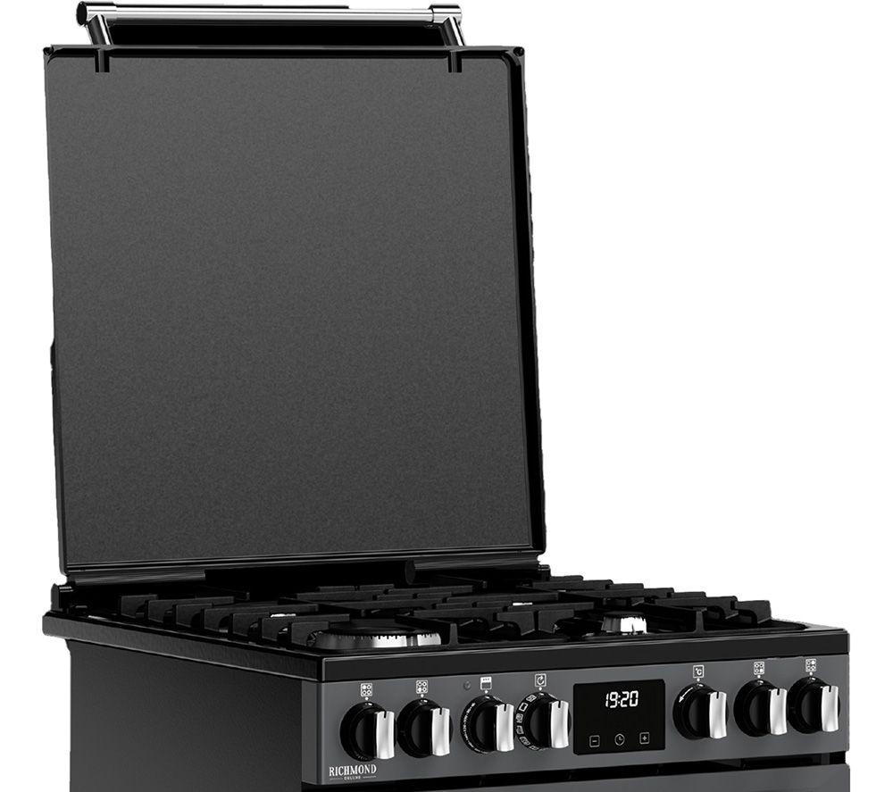 STOVES Richmond Deluxe 60DF Dual Fuel Cooker - Black & Chrome image number 12 of 20