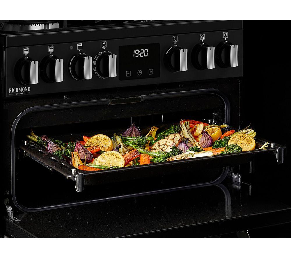 STOVES Richmond Deluxe 60DF Dual Fuel Cooker - Black & Chrome image number 13 of 20