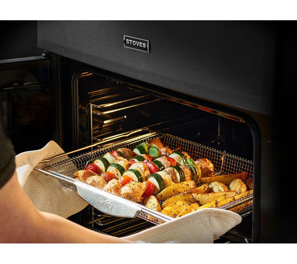 STOVES Richmond Deluxe 60DF Dual Fuel Cooker - Black & Chrome image number 14 of 20