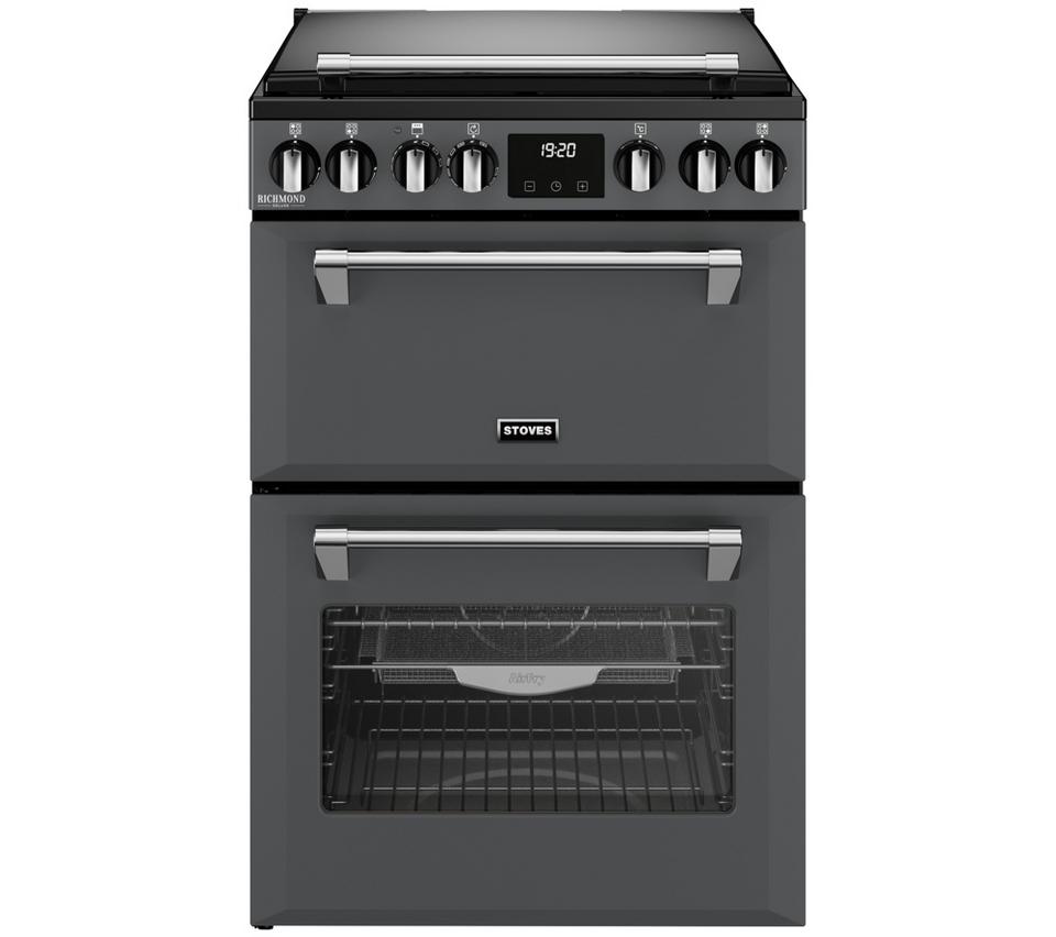 STOVES Richmond Deluxe 60DF Dual Fuel Cooker - Anthracite & Chrome