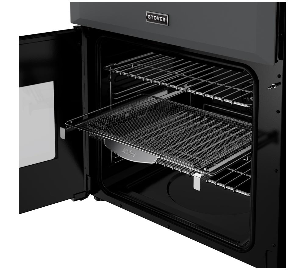 STOVES Richmond Deluxe 60DF Dual Fuel Cooker - Anthracite & Chrome image number 4 of 23