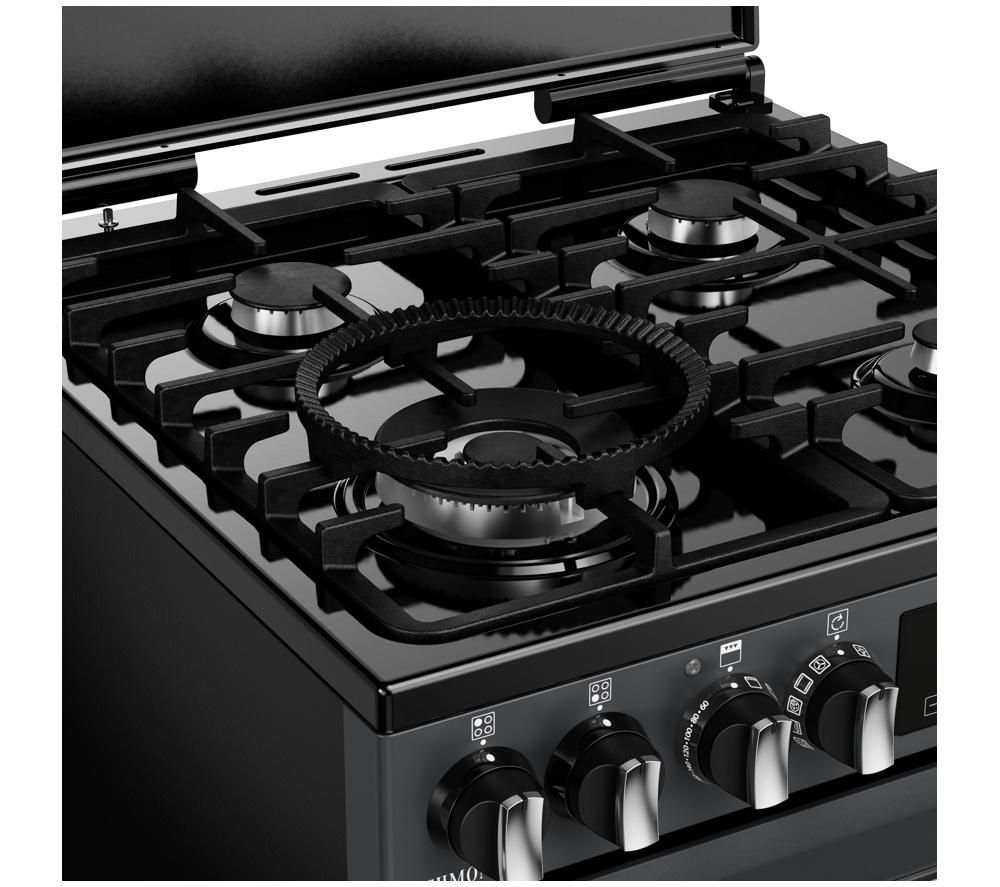 STOVES Richmond Deluxe 60DF Dual Fuel Cooker - Anthracite & Chrome image number 6 of 23