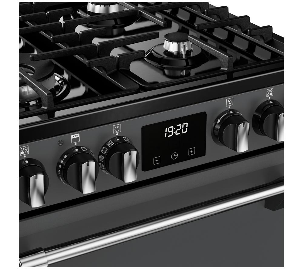 STOVES Richmond Deluxe 60DF Dual Fuel Cooker - Anthracite & Chrome image number 8 of 23