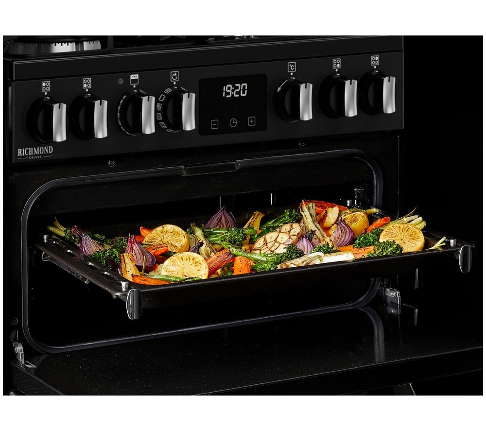 STOVES Richmond Deluxe 60DF Dual Fuel Cooker - Anthracite & Chrome image number 11 of 23