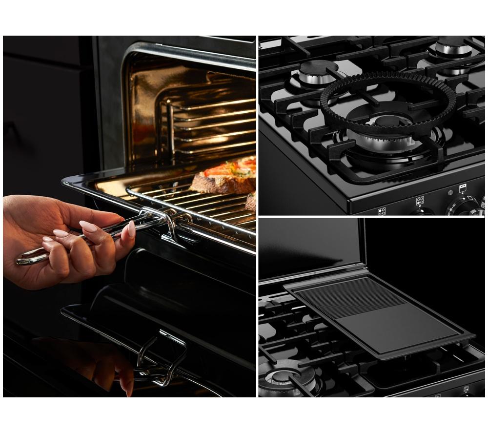 STOVES Richmond Deluxe 60DF Dual Fuel Cooker - Anthracite & Chrome image number 18 of 23