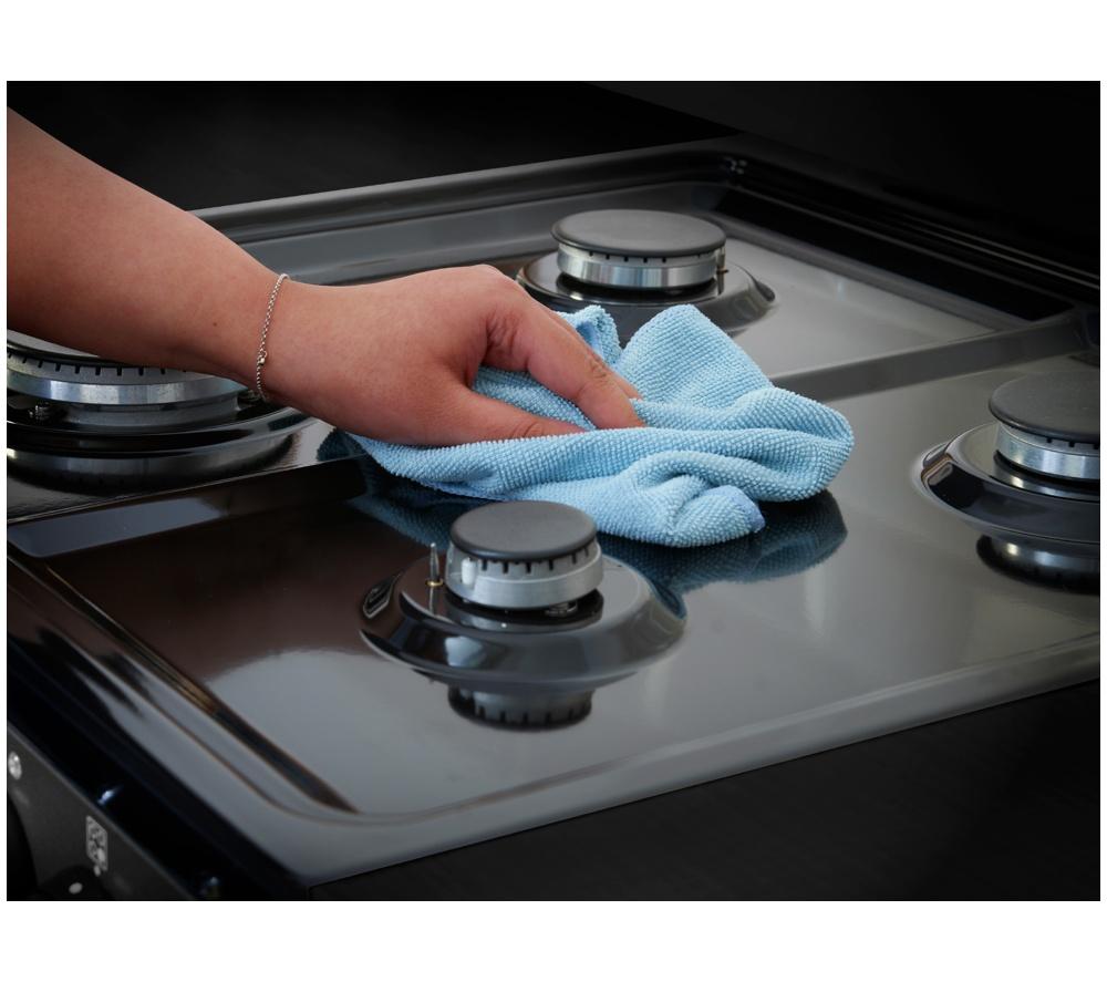 STOVES Richmond Deluxe 60DF Dual Fuel Cooker - Anthracite & Chrome image number 19 of 23