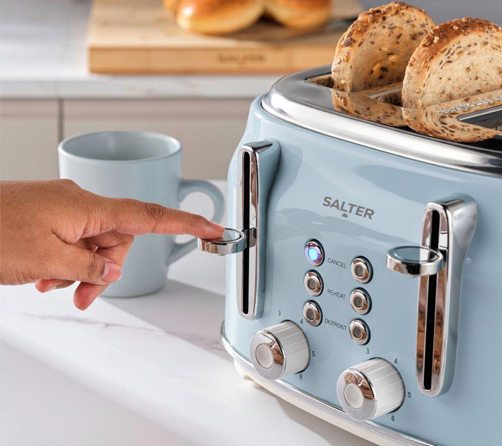 SALTER COMBO-9067 Retro Kettle & 4-Slice Toaster Bundle - Blue image number 4 of 8