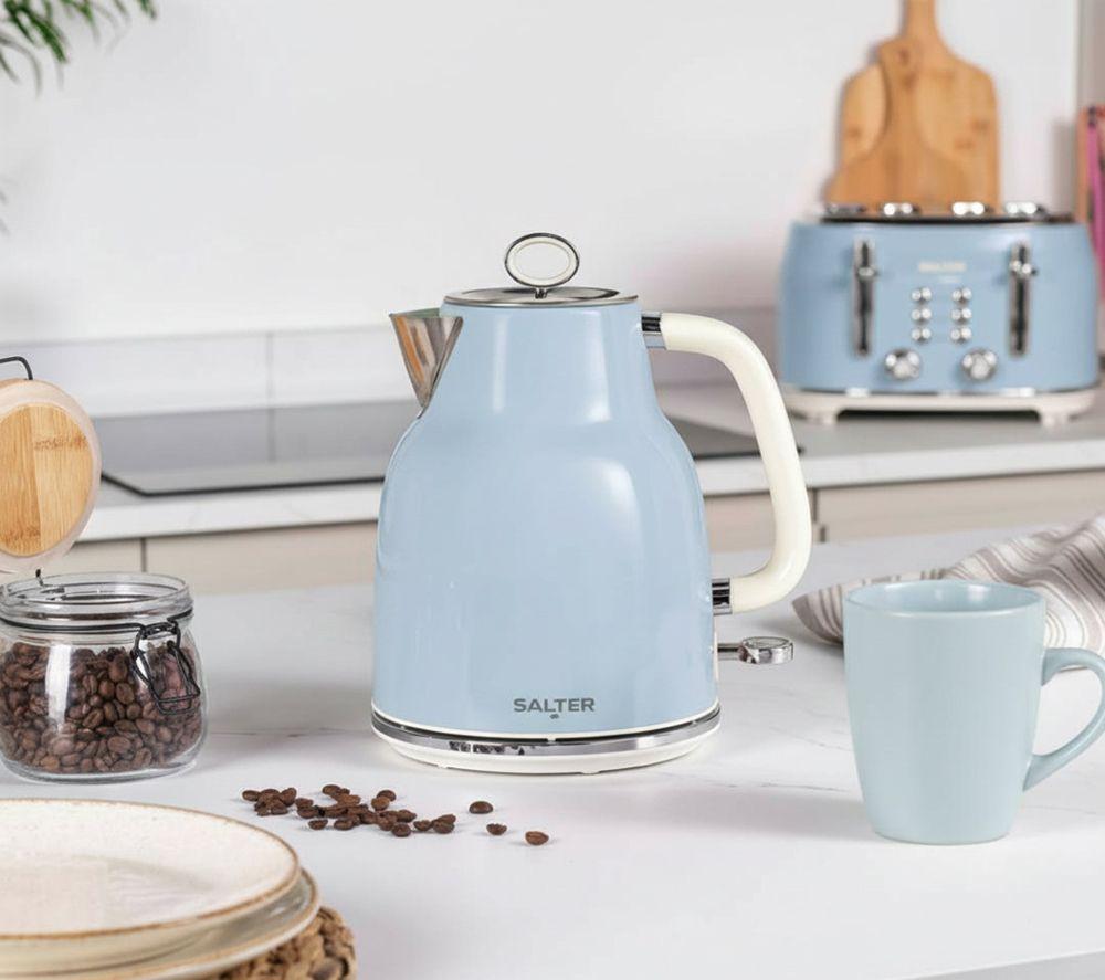 SALTER COMBO-9067 Retro Kettle & 4-Slice Toaster Bundle - Blue image number 5 of 8