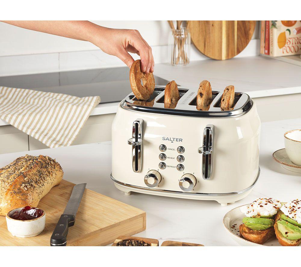SALTER COMBO-9352 Retro Jug Kettle & 4-Slice Toaster Bundle - Cream image number 8 of 8