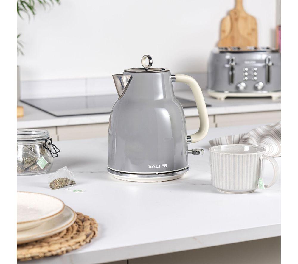 SALTER COMBO-9191 Retro Jug Kettle and 4-Slice Toaster Bundle - Grey image number 5 of 11