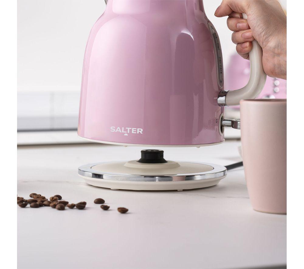 SALTER COMBO-9192 Retro Jug Kettle & 4-Slice Toaster Bundle - Pink image number 5 of 5