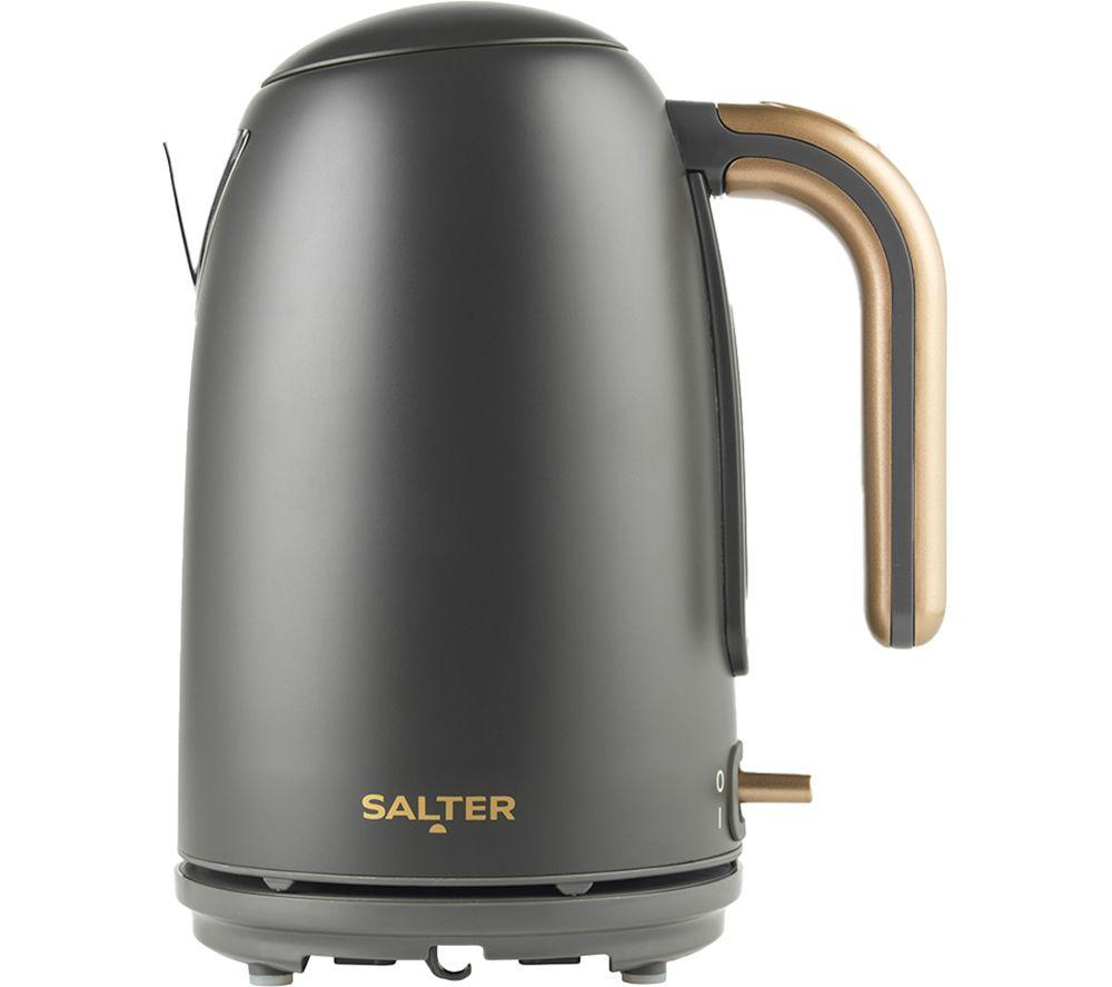 Salter Pebble Ek6085cb Jug Kettle - Charcoal, Silver/Grey