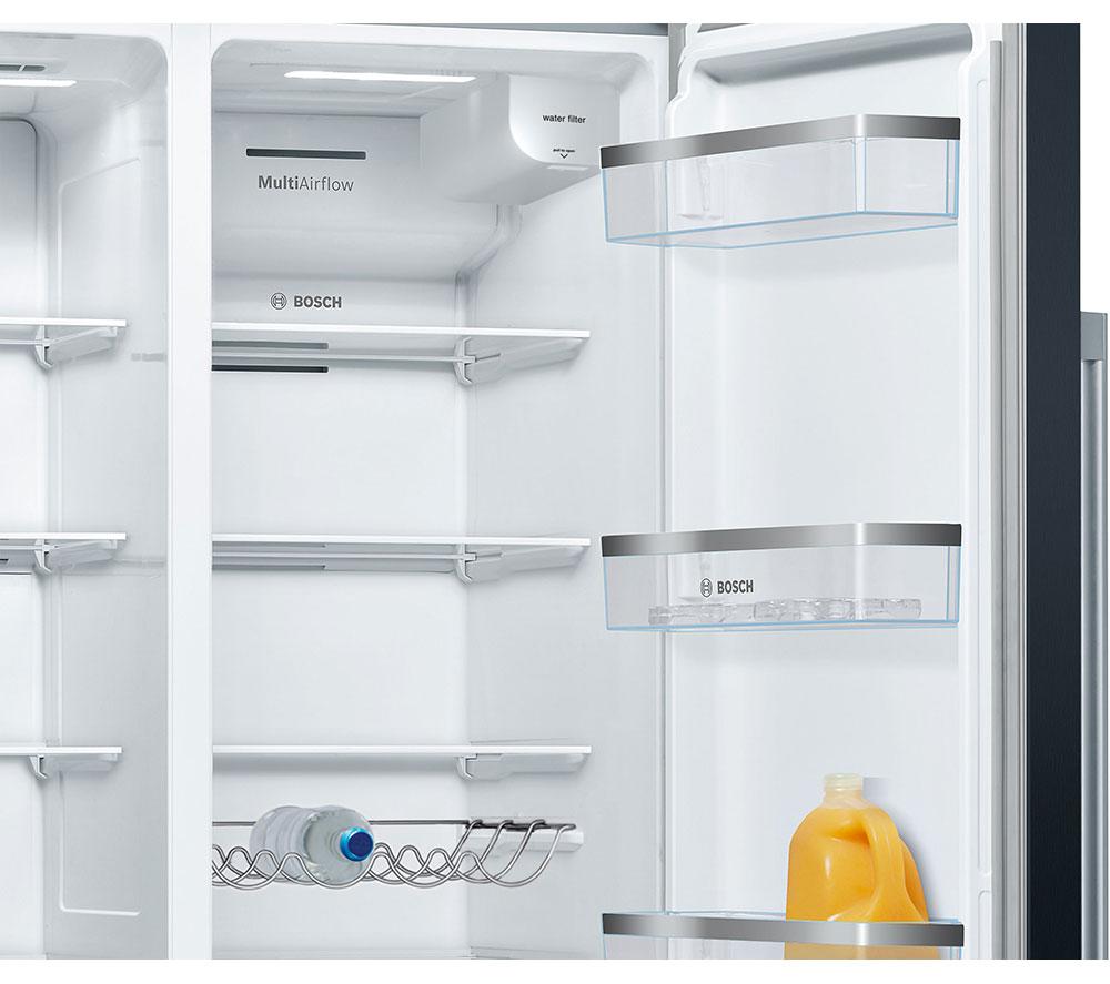 BOSCH Series 6 KAD93ABEP American-Style Fridge Freezer - Black image number 6 of 16