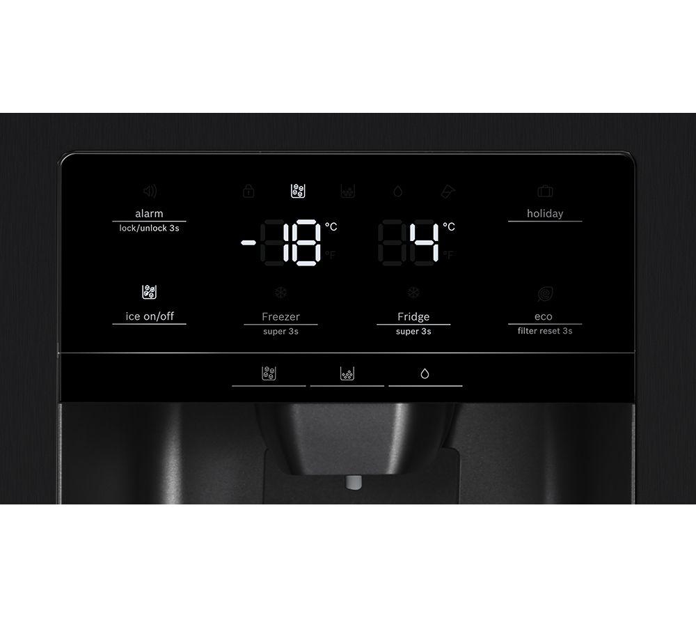 BOSCH Series 6 KAD93ABEP American-Style Fridge Freezer - Black image number 12 of 16