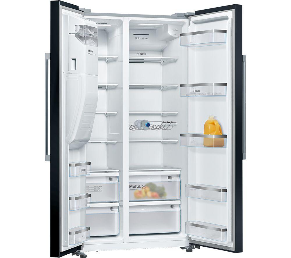 BOSCH Series 6 KAD93ABEP American-Style Fridge Freezer - Black image number 13 of 16